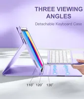 Чохол клавіатура Harvopu для iPad 10 11 з тачпадом RGB підсвіткою бездротовий комплект — фото 2