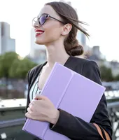 Harvopu Compatible for iPad 11th 10th Generation Case with Keyboard, Folio Cover with Pencil Holder, Multi-Touch Trackpad, 7 Color Backlit, Detachable Keyboard for iPad (A16) 11th/10th Gen (Purple) — фото 3