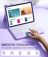 Чохол клавіатура Harvopu для iPad 10 11 з тачпадом RGB підсвіткою бездротовий комплект — фото 7