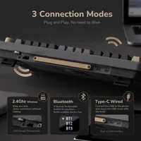 Механічна клавіатура RK Royal Kludge M75 бездротова OLED 75 відсотків Red Switch — фото 2