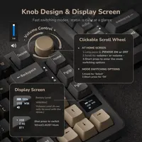 Механічна клавіатура RK Royal Kludge M75 бездротова OLED 75 відсотків Red Switch — фото 8
