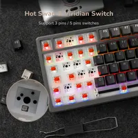 Механічна клавіатура RK Royal Kludge M75 бездротова OLED 75 відсотків Red Switch — фото 9