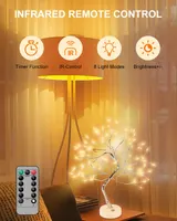LED світильник дерево бонсай декоративний 108 LED USB батарейки сенсорний тепле світло — фото 6