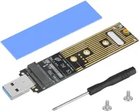 Адаптер для M2 NVMe SSD USB 3.1 корпус 2230 2280 M Key алюміній швидкий — фото 4