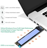Адаптер для M2 NVMe SSD USB 3.1 корпус 2230 2280 M Key алюміній швидкий — фото 8