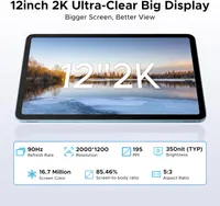 Планшет DOOGEE U12 12 FHD Android 16 24 128GB 90Hz 9000mAh клавіатура комплект — фото 6