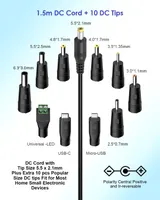 Outtag 36W Universal Power Supply 5V 2A 1A USB AC Adapter 100-240v 50-60hz DC 3V 4.5V 6V 7.5V 9V 12V Universal Power Supplies with 10 Connectors Switching Power Supply for Electronic Household