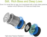 EWA A109mini Powerful Bluetooth Speaker and Black EVA Case — фото 2