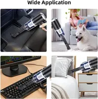 Пилосос FSZBWL 15000 Па, акумулятор 4000 мАг, USB, для дому та авто — фото 4