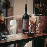 Лампа BRILONER настольная (8x20 см) аккумуляторная, IP44, сенсорная, диммируемая, Белая — фото 6