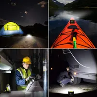 LE Кемпінговий LED ліхтар-прожектор, 1000 Люмен, 4400mAh Power Bank, Вологозахист, Зелений — фото 7