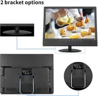 KCR Portable TV, Freeview DVB-T2 12V TV, Rechargeable Battery, USB port, Headphone jack, Remote Control, AV input, HDMI input,14inch Black — фото 8