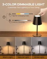 Акумуляторна LED лампа ACKYLED 5000mAh 3 рівні висоти 3 кольори вологозахист портативна — фото 6