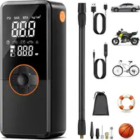 Portable Electric Air Pump with 10000 mAh Battery Compressor, 150 PSI Bicycle Pump Electric with Pressure Gauge / LED Light Suitable — фото 5