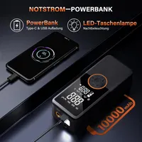 Портативный электрический насос ZORUMAN 6000 mAh, 150 PSI, черный — аккумуляторный компрессор для авто, велосипеда и мяча — фото 4