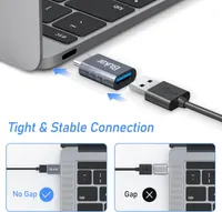 Адаптер Blukar USB-C to USB 3.0 OTG, переходник для смартфонов, планшетов, ноутбуков, быстрая передача данных — фото 3