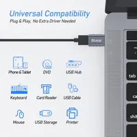 Blukar USB C to USB 3.0 (OTG) Adapter, [2 Pack] USB Type C Male to USB A Female Fast Sync Adapter for MacBook Pro, Galaxy S9/S10, etc. — фото 6