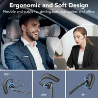 Бездротова Bluetooth-гарнітура V5.3 з двома мікрофонами ENC — фото 2
