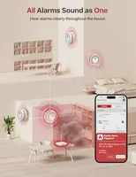 X-Sense Smart Smoke and Carbon Monoxide Alarm Combo 1 SC07-MR with 1 SBS50 Base Station, Interlinked Smoke Alarm and Carbon Monoxide Detector Compatible with X-Sense Home Security App, SC07-MR11 — фото 3