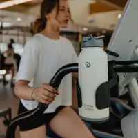 Термобутылка BOTTLE BOTTLE 950 мл с контейнером для таблеток, Серая