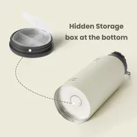 Термопляшка BOTTLE BOTTLE 950 мл з контейнером для таблеток, Сіра — фото 4