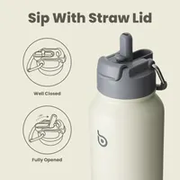 Термопляшка BOTTLE BOTTLE 950 мл з контейнером для таблеток, Сіра — фото 5
