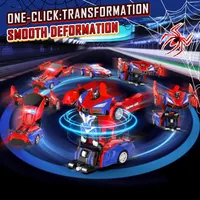 Remote Control Car for Boys 8-12 4-7, 2.4GHz RC Car 1:18 Scale, One-Button Transforming Toy with 360° Spins, LED Lights — фото 7