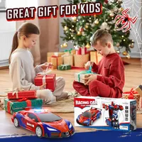 Remote Control Car for Boys 8-12 4-7, 2.4GHz RC Car 1:18 Scale, One-Button Transforming Toy with 360° Spins, LED Lights — фото 9
