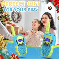 Детские рации Selieve (2 шт.), до 5 км, 22 канала, с фонариком и LCD-дисплеем, для игр, кемпинга, походов — фото 4