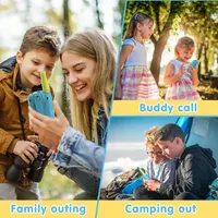 Дитячі рації Selieve (2 шт.), до 5 км, 22 канали, з ліхтариком та LCD-дисплеєм, для ігор, кемпінгу, походів — фото 6