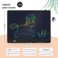 LCD Writing Tablet,16 Inch Colorful Screen Rechargeable Doodle Board Toddler Educational Toys for 3 4 5 6 Years Old Boys Girls Reusable Portable Drawing Tablet Christmas Toys Gifts for Kids (Blue) — фото 4