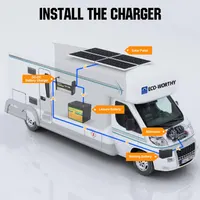 Зарядное устройство ECO-WORTHY DC-DC 12В 20А с MPPT для LiFePO4, AGM, Gel аккумуляторов в автодомах — фото 6
