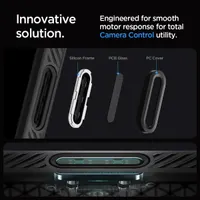 Чехол Spigen Liquid Air для iPhone 16 Pro Max, совместимый с MagSafe, с защитой кнопки камеры, матовый черный — фото 6