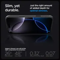 Чохол Spigen Liquid Air для iPhone 16 Pro Max, сумісний з MagSafe, із захистом кнопки камери, матовий чорний — фото 2