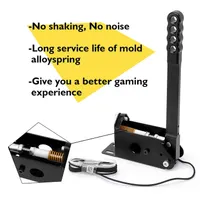 64 Bit USB Handbrake PC Handbrake Hall Sensor for PC Widows Sim Racing Games G25 G27 G29 T500 FANATECOSW DIRT RALLY (With Clamp, Black) — фото 6