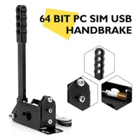 USB-ручник для ПК (64 бит) с датчиком Холла, для сим-рейсинга, совместим с G25/G27/G29/T500 (с зажимом) — фото 2
