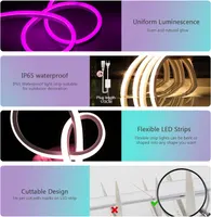 Неоновая светодиодная RGB-лента BAGZY 30м, 220В, IP65, гибкая, с Bluetooth и синхронизацией музыки — фото 3