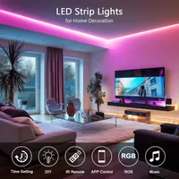 Неоновая светодиодная RGB-лента BAGZY 30м, 220В, IP65, гибкая, с Bluetooth и синхронизацией музыки — фото 6