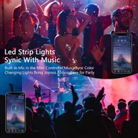 Неоновая светодиодная RGB-лента BAGZY 30м, 220В, IP65, гибкая, с Bluetooth и синхронизацией музыки — фото 7