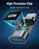 Адаптер GIANAC Lightning (мама) на USB-C (папа), 2шт, быстрая зарядка 60Вт, для iPhone 15 — фото 6