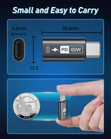 Адаптер GIANAC Lightning (мама) на USB-C (тато), 2шт, швидка зарядка 60Вт, для iPhone 15 — фото 2