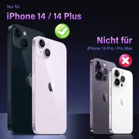 Захист об'єктива Uyiton для iPhone 14/14 Plus, загартоване скло 9H, металеве кільце — фото 6