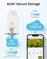 Wi-Fi вулична 2K камера ieGeek з сонячною панеллю, акумулятором, AI — фото 4
