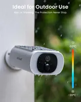 Wi-Fi вулична 2K камера ieGeek з сонячною панеллю, акумулятором, AI — фото 5