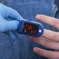 Пульсоксиметр Pulox PO-100 на палец, с LED-дисплеем, с батарейками, чехлом и шнурком — фото 4