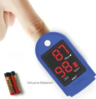 Пульсоксиметр Pulox PO-100 на палець, з LED-дисплеєм, з батарейками, чохлом і шнурком — фото 3