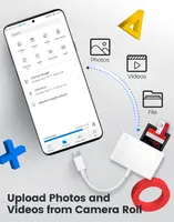 Кардрідер Oyuiasle USB-C для карт SD/MicroSD, для iPhone 15/16, iPad, Mac, ноутбуків — фото 5