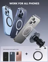 Автомобильный держатель Lamicall для MagSafe, с 20 магнитами, на дефлектор, для iPhone — фото 4