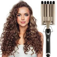 Hair Crimper Iron 5 Barrel Curling Iron Wand, 0.6 Inch Hair Waver Curler Ceramic Tourmaline Hair Styling Tool with Dual Voltage (0.6 Inch) — фото 6