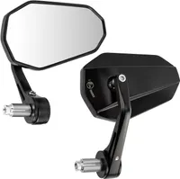 Universal Handlebar Bar End Mirrors Rearview Side Mirrors CNC Anti Glare For Motorcycle Most E-bike Scooters Snowmobile ATV — фото 4